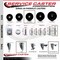 Service Caster 4 Inch Phenolic Swivel 34 Inch Threaded Stem Caster Set with Total Lock Brake SCC-TSTTL20S414-PHR-34212-4 - alternate 2